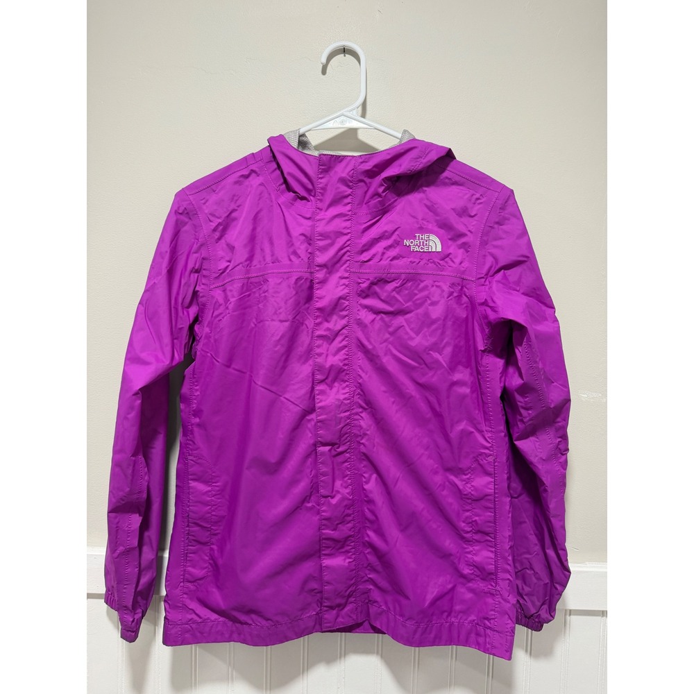 The North Face Rain Jacket Coat Bright Purple Girls Size Large 14/16